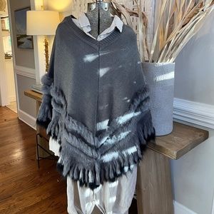 Hale Bob Fur Poncho/Sweater/Cape